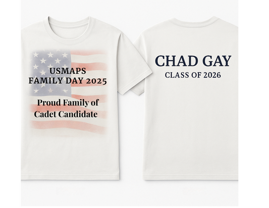 USMAPS Family Day 2025 T-Shirt – Proud Family of a Cadet Candidate (CC's, Class of 2026)